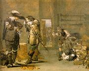 Jacob Duck Soldiers Arming Themselves Spain oil painting artist